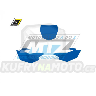 Polepy číslových tabulek (vystřižené) - Yamaha YZF250 / 14-18 + YZF450 / 14-17 - barva modrá
