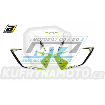 Polepy číslových tabulek (vystřižené) - Kawasaki KXF250 / 06-08 - typ polepů Dream4
