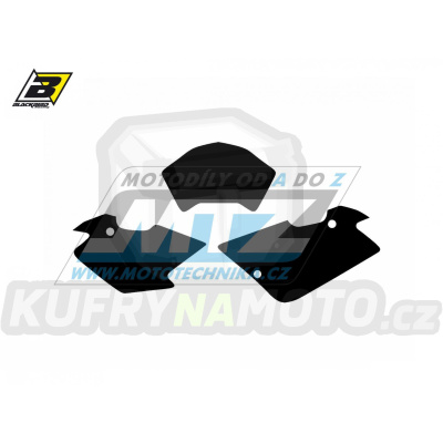 Polepy číslových tabulek (vystřižené) - Husqvarna TE400+TE570 / 01-04 - barva černá