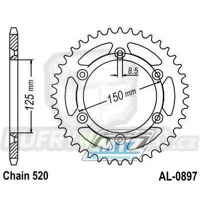 Rozeta MTZ Dural 40 zubů-AL-0897-40- výprodej