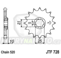 Řetězové kolečko JT JTF 728-15 15 zubů