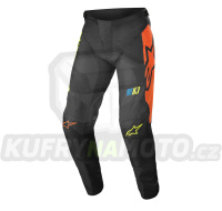 kalhoty RACER COMPASS, ALPINESTARS, dětské (černá/žlutá fluo/korálová)