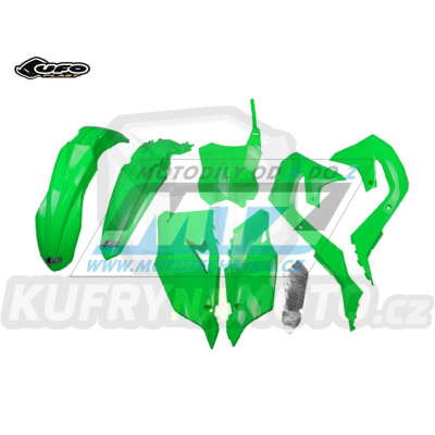 Sada plastů Kawasaki KXF450 / 19-23 + KXF250 / 21-24 - barva FLUO zelená (neon zelená)