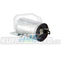 Relé blinkrů (přerušovač blinkrů) 2pólové / 12V - kulaté s držákem 18W/23W