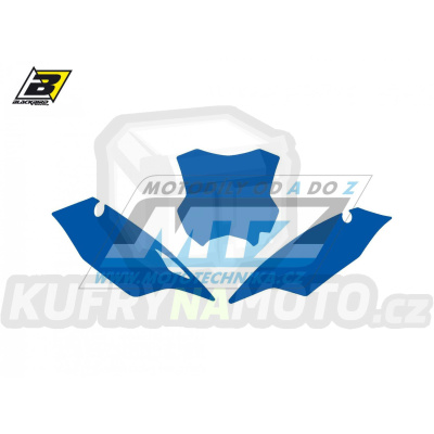 Polepy číslových tabulek (vystřižené) - Kawasaki KXF250 / 17-20 + KXF450 / 16-18 - barva modrá