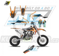 Polepy s potahem sedla (sada polepů a potah sedla Dream) - KTM 50SX / 16-23 - typ polepů Dream4