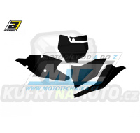 Polepy číslových tabulek (vystřižené) - KTM SX+SXF / 16-18 - barva černá