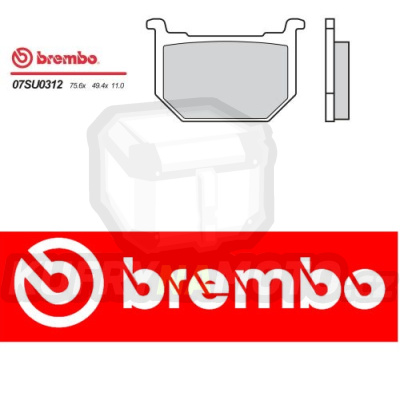 Brzdové destičky Brembo SUZUKI GSX OX, EX, LT, TT 250 r.v. Od 81 - 82 směs Originál Přední