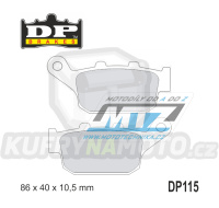 Destičky brzdové DP115 DP Brakes - směs Premium OEM Sinter