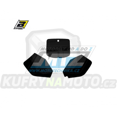 Polepy číslových tabulek (vystřižené) - Suzuki RM125+RM250 / 99-00 - barva černá