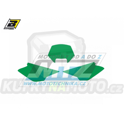 Polepy číslových tabulek (vystřižené) - Husqvarna WR125+WR250 / 05 - barva zelená