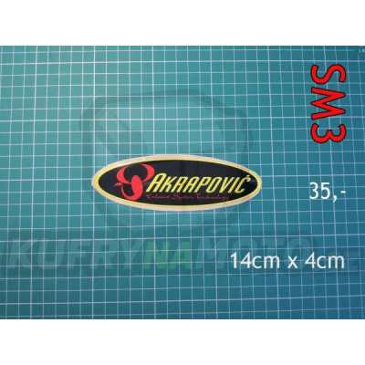 Samolepka AKRAPOVIČ SM3