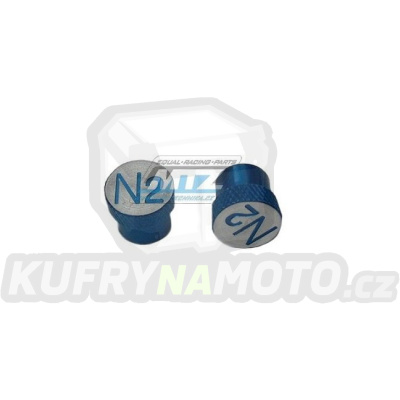 Čepičky ventilku KNURL - barva modrá