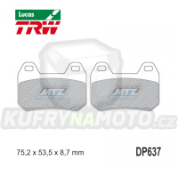Destičky brzdové DP637-LU TRW Lucas MCB713 - směs Allround