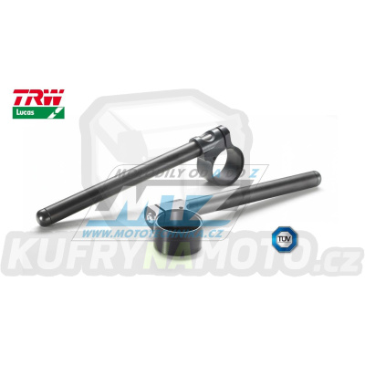 Řidítka silniční moto - TRW Racing ClipOn - průměr 53mm - černé