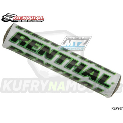 Polstr na hrazdu řidítek (rulička na hrazdu) - Renthal SX-Pad P267 - bílo-zelený