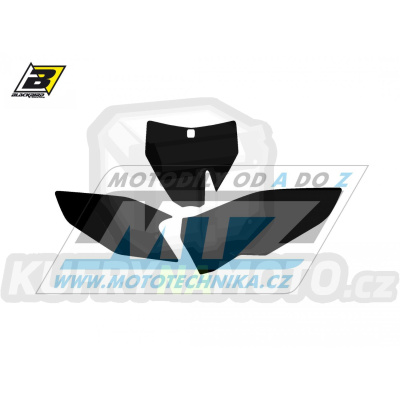 Polepy číslových tabulek (vystřižené) - Husqvarna FC+TC / 14-15 - barva černá