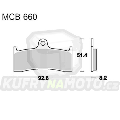 Brzdové destičky LUCAS MCB 660 SV
