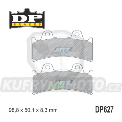 Destičky brzdové DP627-RDP DP Brakes - směs RDP X-RACE Titanium