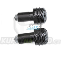 Koncovky/závaží řidítek RUBBER - carbonové (pro vnitřní průměr řidítek ¤17mm)