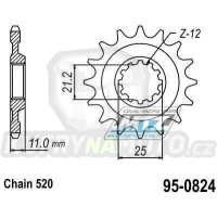 Kolečko řetězové (pastorek) 0824-13zubů Vertex - Husqvarna TE250+TE310+TE410+TE450+TE510+TE570+TE610 + TE410E+TE610E + TC250+TC450+TC510+TC570+TC610 + SMR450+SMR510+SMR530+SMR570+SMR630 + SM610+SM630
