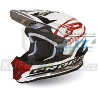 Přilba Progrip 3150-127 - bílo-červená (velikost S)