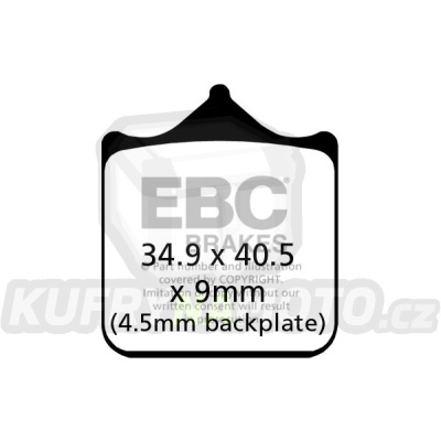 Brzdové destičky EBC FA604/4HH