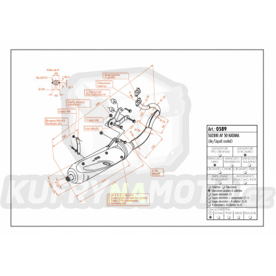 Výfuk Leo Vince Suzuki AY 50 KATANA air/liquid cooled 2002 SITO LVKN895-0589