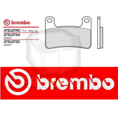 Brzdové destičky Brembo SUZUKI GSX-R 750 r.v. Od 06 -  směs SA Přední