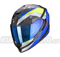 Moto přilba SCORPION EXO-1400 CARBON AIR LEGIONE modro/neonově žlutá