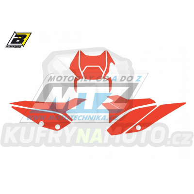 Polepy číslových tabulek (vystřižené) - Beta RR 2T+4T / 20-23 - barva červená