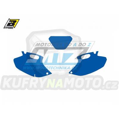 Polepy číslových tabulek (vystřižené) - Yamaha WRF250 / 01-02 + WRF400 / 98-02 + WRF426 / 00-02 - barva modrá