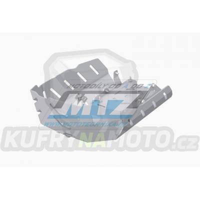 Kryt pod motor hliníkový Dual Sport -  Benelli TRK702X / 23-24 + TRK702 / 23-24 - barva stříbrná (Ice Polished)