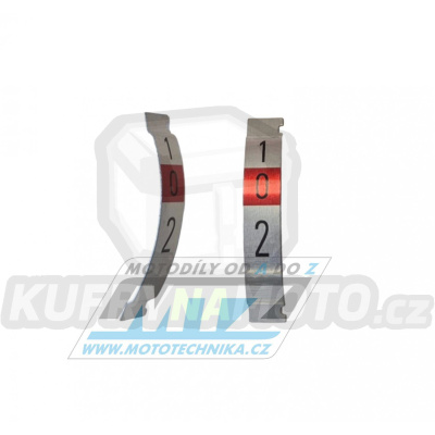 Štítky řazení pro plynovou rukojeť Magura Scale Plate Indicator 2-Speed (sada 2ks)