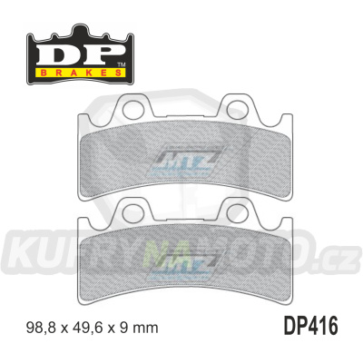 Destičky brzdové DP416-SDP DP Brakes - směs SDP Sport HH+