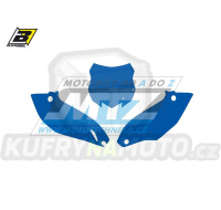 Polepy číslových tabulek (vystřižené) - Kawasaki KXF250 / 13-16 + KXF450 / 13-15 - barva modrá