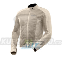 Bunda na motorku EIGHT Aero Flow Jacket Textile - bílá - velikost XL