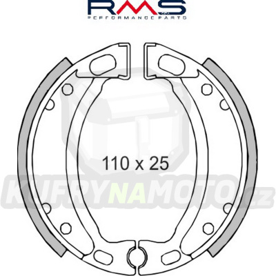 Brzdové čelisti RMS 225120060