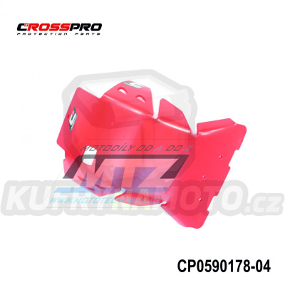 Kryt pod motor plastový DTC Engine Guard - Beta 2T RR250+RR300 / 18-19 (barva červená)