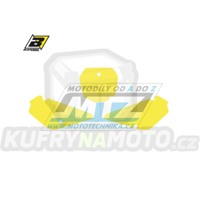 Polepy číslových tabulek (vystřižené) - Suzuki RM85 / 02-23 - barva žlutá