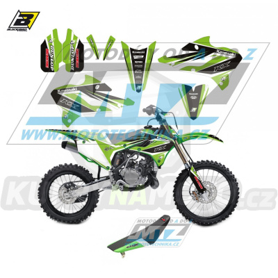 Polepy s potahem sedla (sada polepů a potah sedla Dream) - Kawasaki KX85 / 22-23 - typ polepů Dream4