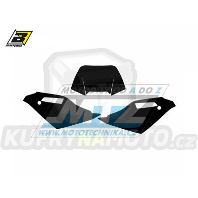 Polepy číslových tabulek (vystřižené) - Husqvarna WR125 / 09-13 - barva černá