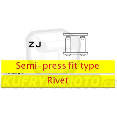 Nýtovací spojka řetězu D.I.D Chain 525ZVM-X ZJ