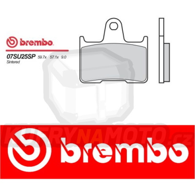 Brzdové destičky Brembo SUZUKI BANDIT S (left caliper) 650 r.v. Od 05 -  SP směs Zadní