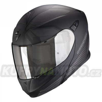 Moto přilba SCORPION EXO-920 FLUX matná černo/stříbrná