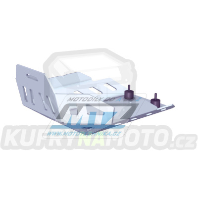Kryt pod motor hliníkový Dual Sport - BMW G310GS / 16-23 - barva stříbrná Ice Polished