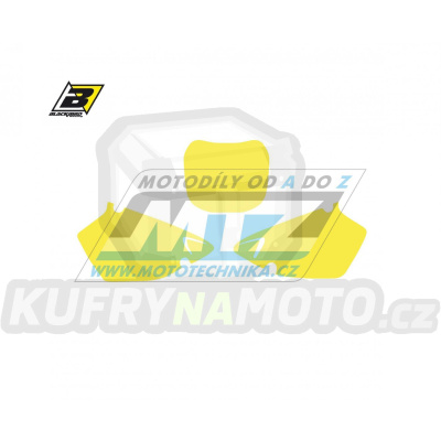 Polepy číslových tabulek (vystřižené) - Yamaha YZ125+YZ250 / 00-01 - barva žlutá