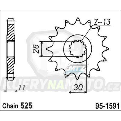 Kolečko MTZ 16 zubů-95-1591-16- výprodej