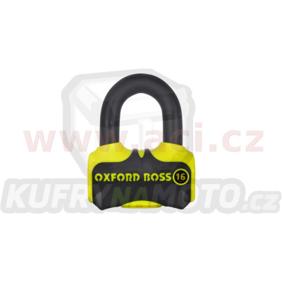 zámek kotoučové brzdy Boss 16, OXFORD (žlutý/černý, průměr čepu 16 mm)