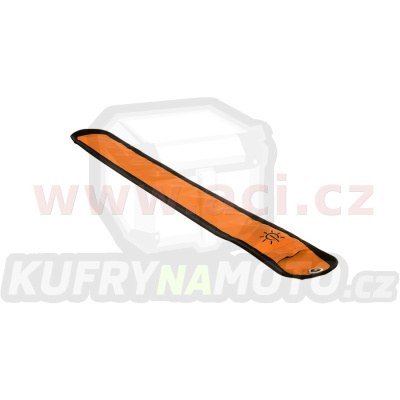reflexní pásek Bright Halo se světlem z optických vláken, OXFORD (oranžová fluo, rozměry D x Š = 353 x 45 mm)